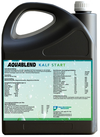 aquablend kalf start 5 liter achterzijde jerrycan